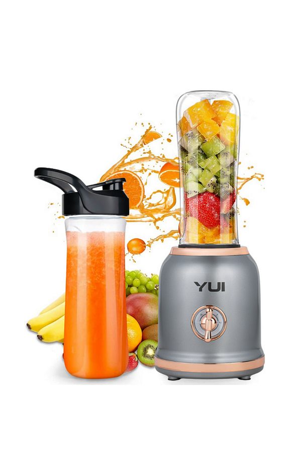 Retro Blender Seti -600 ml Kişisel Smoothie -450 ml Rondo Cam Hazne-180 ml Öğütücü - 2