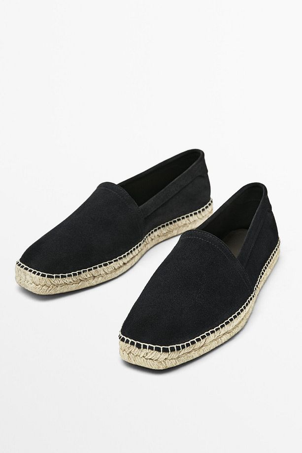 Kalın süet espadril - 2