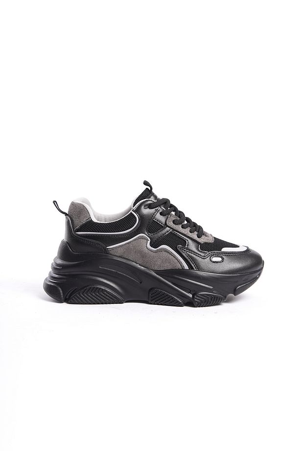 Running Kadın Sneaker Yüksek Taban Bağcıklı Spor Günlük Ayakakbı - 3