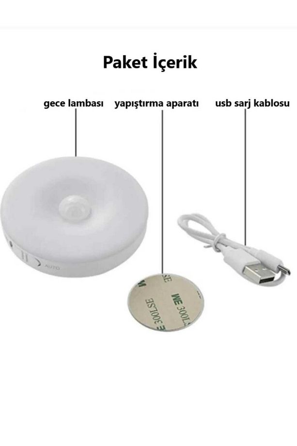 hareket sensörlü USB şarjlı led ışık - 2