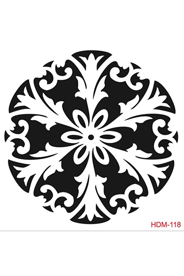 Hdm118 ديكور المنزل استنسل ميدي (25x25)