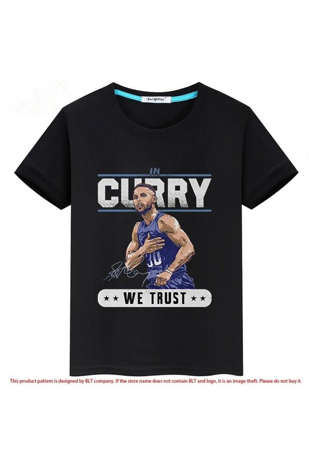 Style-X STEPHEN CURRY PRINTED BICYCLE NECK T-SHIRT YOUTH AND KIDS