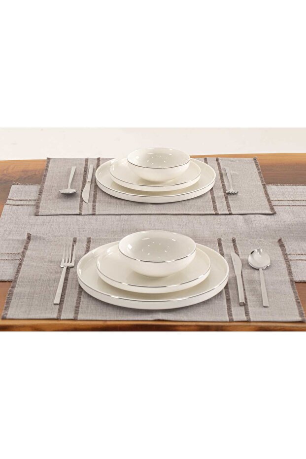 Ajurlu Amerikan Servis & Runner Set - 3