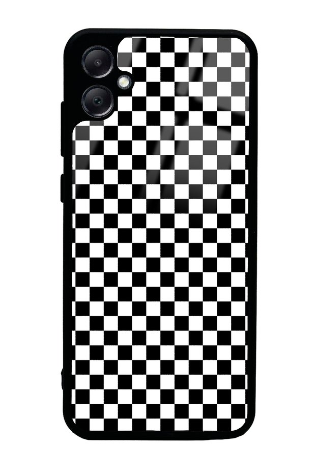 Samsung A05 Checkered Design Glossy Phone Case