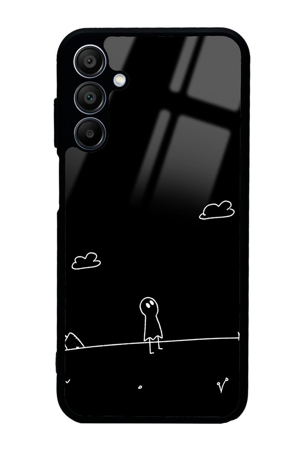 Samsung A15 Doodle Casper Design Glossy Phone Case
