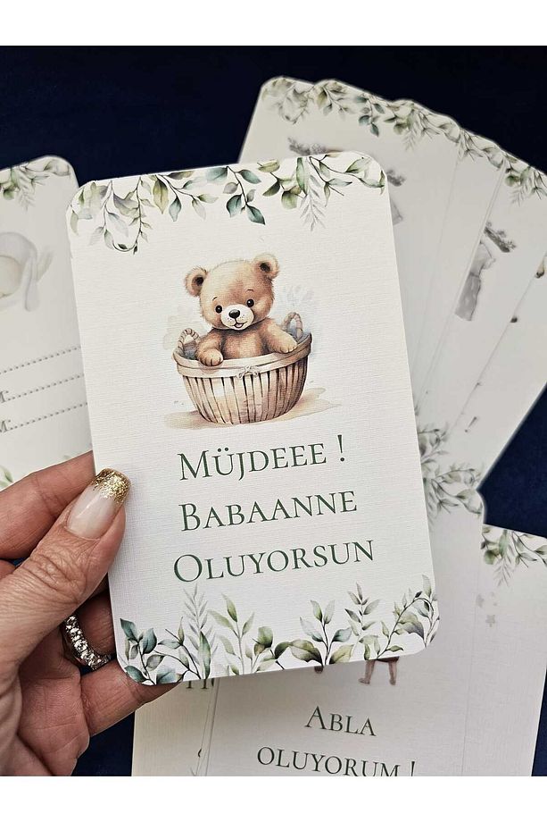 Hamile Aile Müjde Kartları Karışık Yazılar - 3