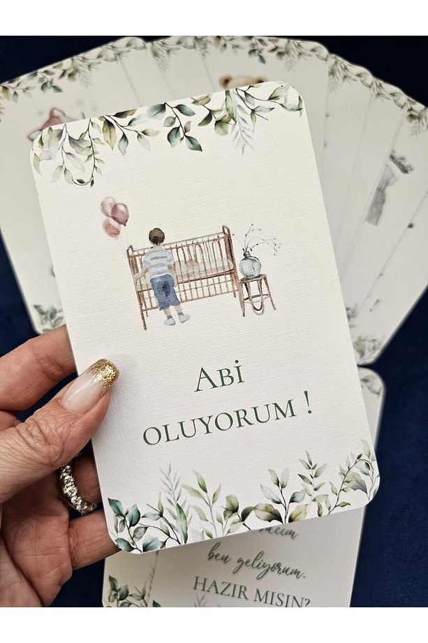 Hamile Aile Müjde Kartları Karışık Yazılar - 5
