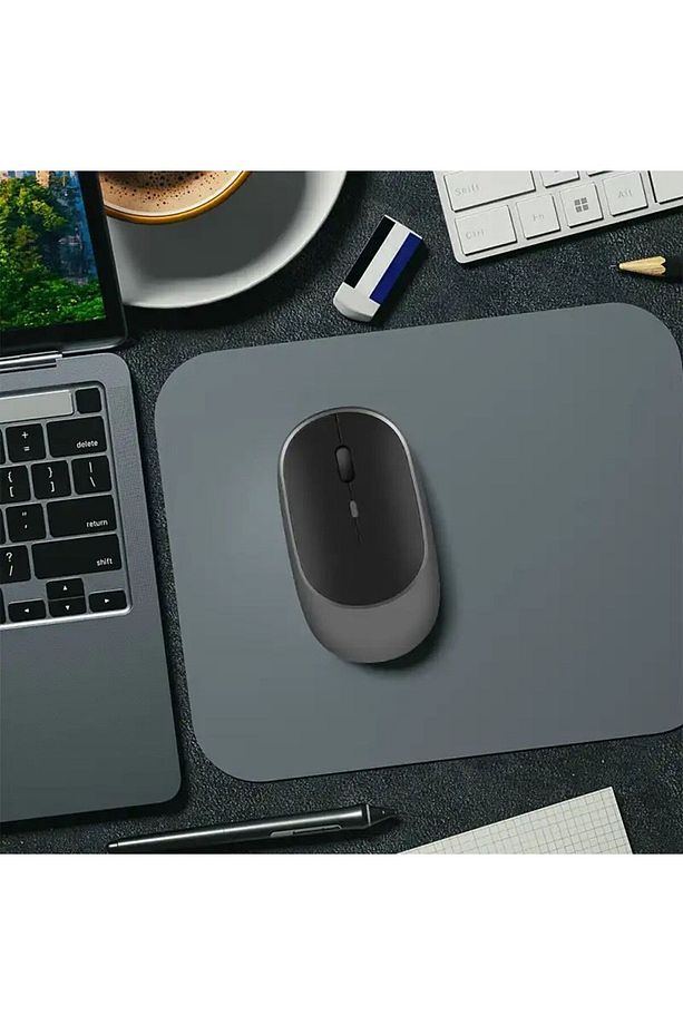 Tüm Cihazlara Uyumlu MacBook PC bilgisayar için kablosuz Bluetooth fare şarj edilebilir - 2