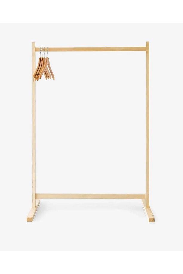 Ayaklı Askılık 103 X 125 cm  Ahşap Konfeksiyon Askılığı Eşek Askılık - 4