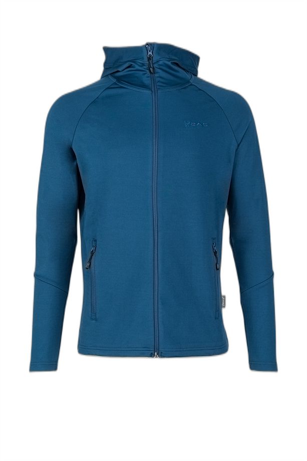 Selenge Fermuarlı Kapşonlu Sweat Lacivert - 1