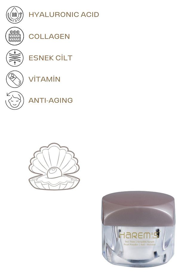 Harems Profesyonel İnci Tozu Krem 50 ml - 2