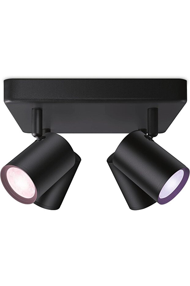 Imageo Spots 4x5W Kare/Siyah (RGB Işık) - 2