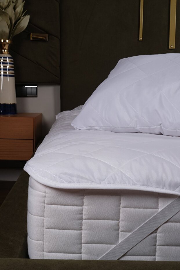 Quito Series Anti-Stress King Size Quilted Mattress Protector Mattress Cover 200*200cm