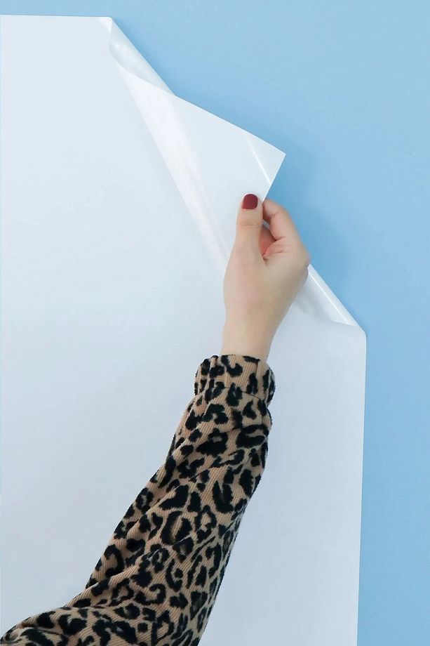 Akıllı Kağıt - 100x150 Cm Beyaz, 2 Adet Yapışkansız Statik Tutunabilir, Pratik Yazı Tahtası Ve Pano - 3