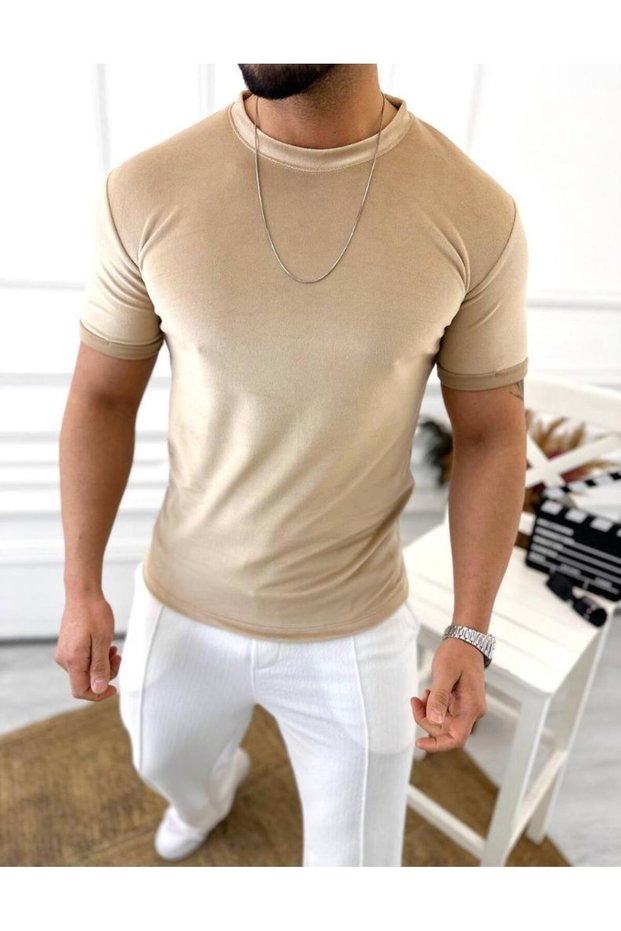 T-shirt Slim Fit T-shirt Slim Fit Velvet T-shirt