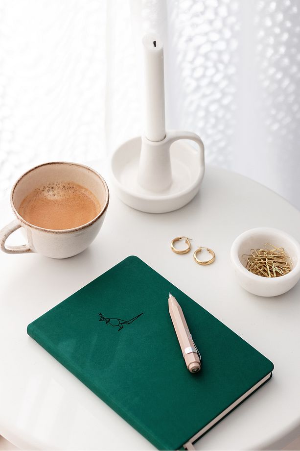 A5 Defter Noktalı Yeşil - 1