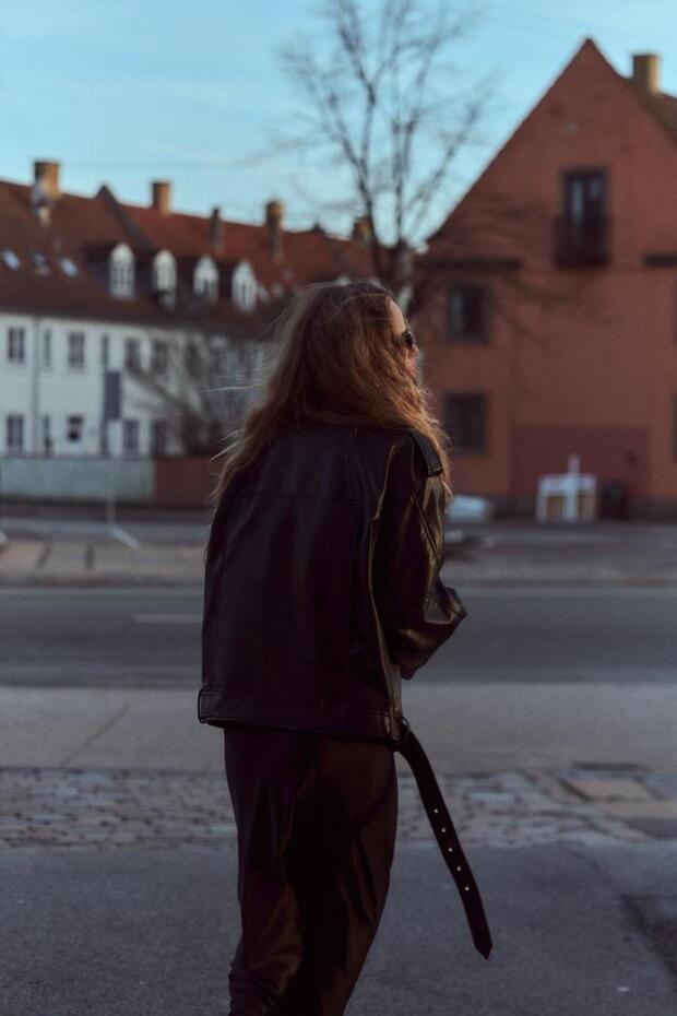 OVERSIZE BIKER JACKET - 2