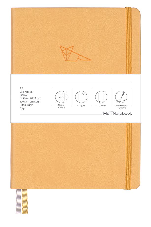 A5 Defter Noktalı Sarı - 7
