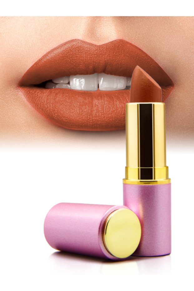 Natural Matte Lipstick Pure Coffee / Lip Nourishing Matte Lipstick No 18