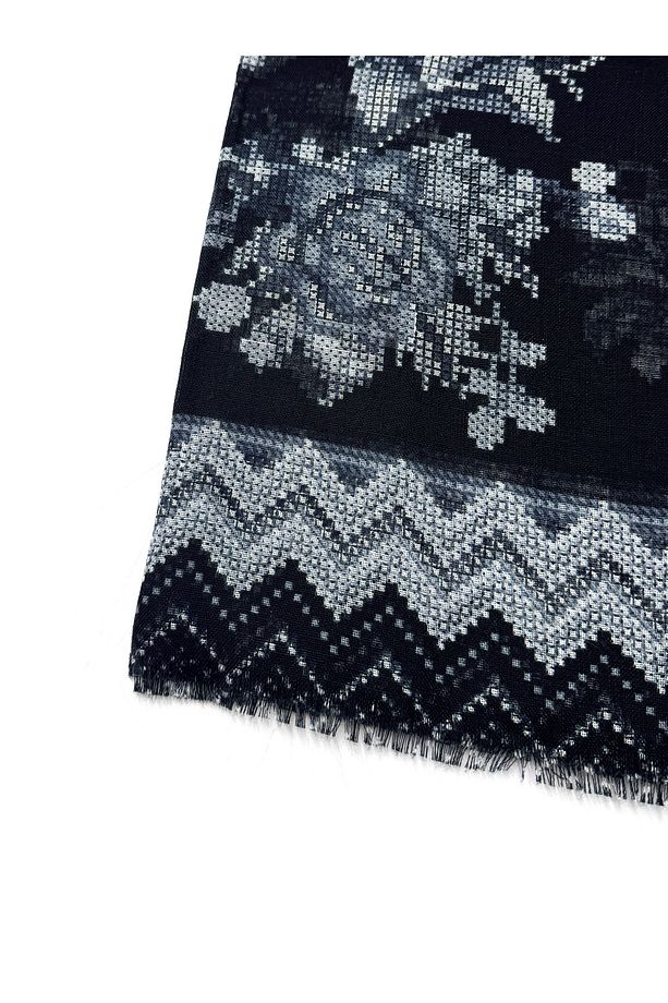 7'li Set Karışık Desen Flamlı Pamuklu Yazma Eşarp 100x100cm Leopar Zebra Etnik Geometrik Hediyelik - 5
