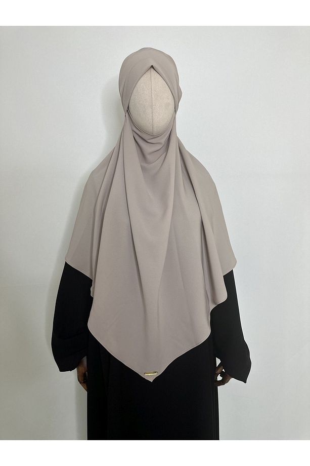 Sufle Hazır Esarp, Iki Kat, Medine Ipegi ( Hac Ve Umre Için Uygundur ) Khimar Hijap Taş - 7