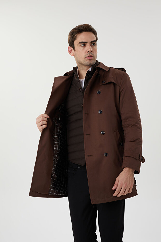 Slimfit Trençkot - 4