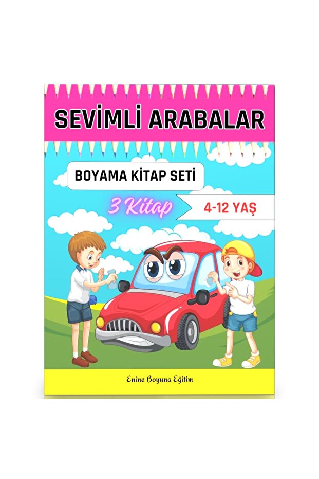 Cute Cars Coloring Book Set (2 Books)