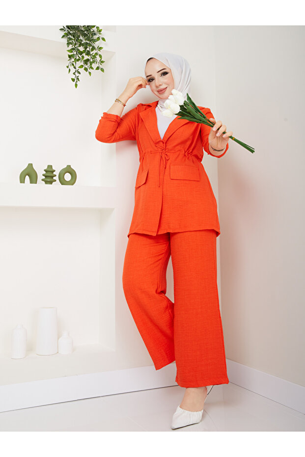 Linen Women's Set - With Jacket