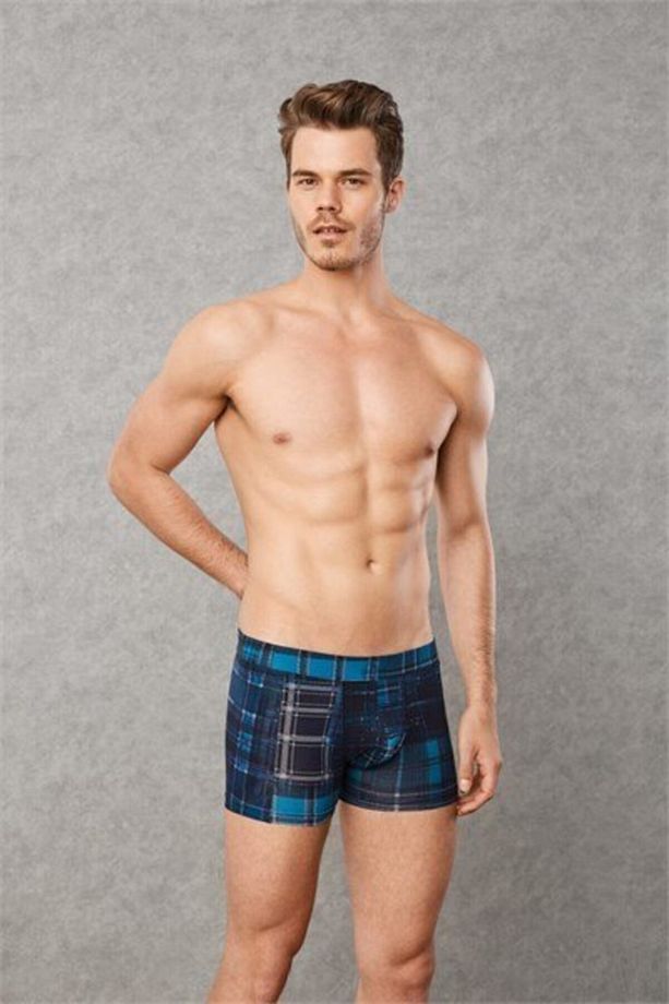 Erkek Modal Çok Renkli Baskılı Torbalı Normal Paça Boxer 1876 - 1