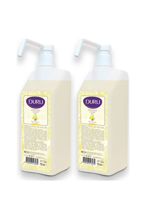 Kolonya Limon Çiçeği 80 Derece Pompalı 2 X 750 Ml - 1