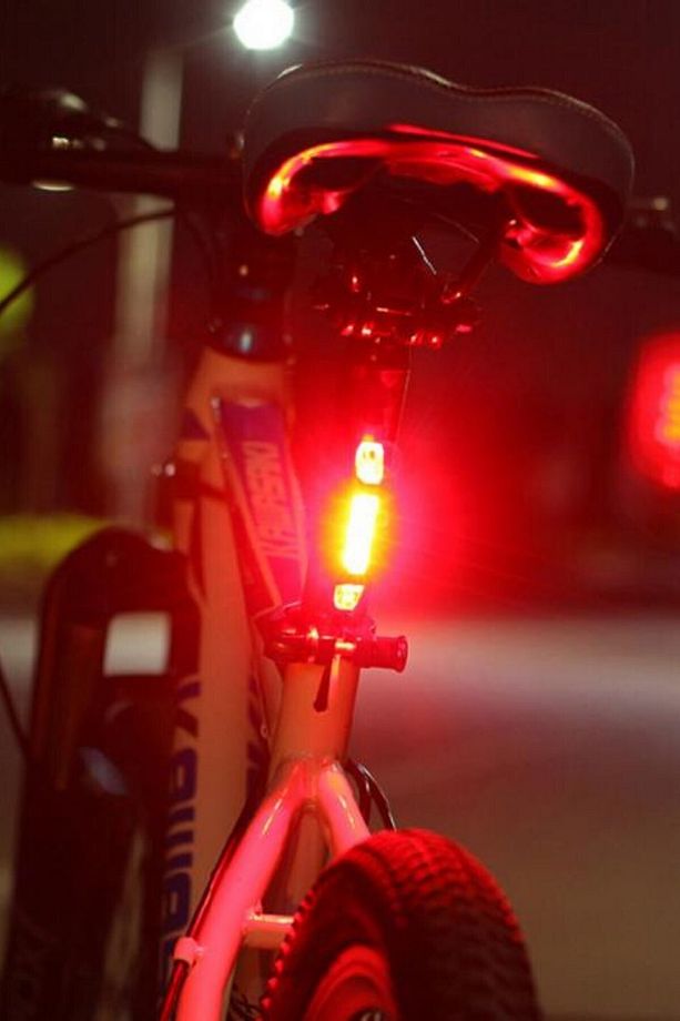 2 Adet Usb Şarj Edilebilir Parlak Bisiklet Led Lamba Su Geçirmez Güvenlik Uyarı Arka Lamba Işığı - 3