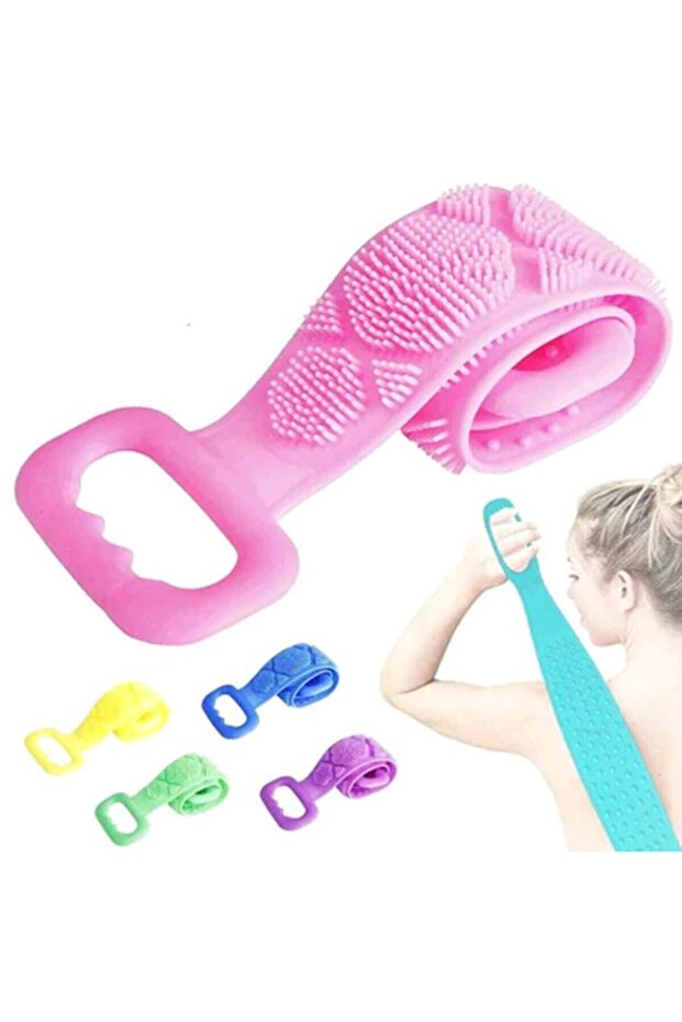 مقشر للظهر للحمام مزدوج الجوانب 70 سم - 1