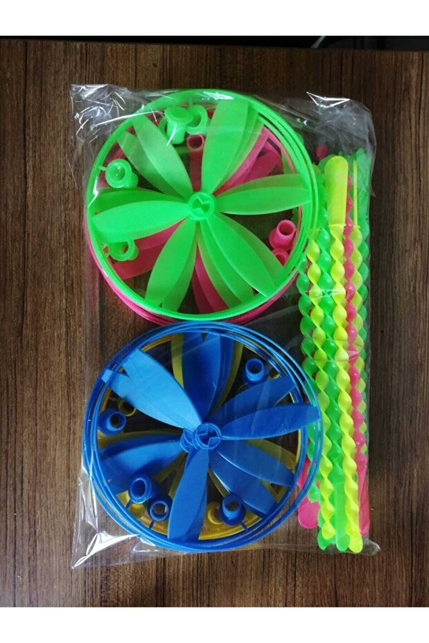 Dev Ufo Pervane Uçan Daire Oyuncak 24 Adetli Yerli Üretim - 1