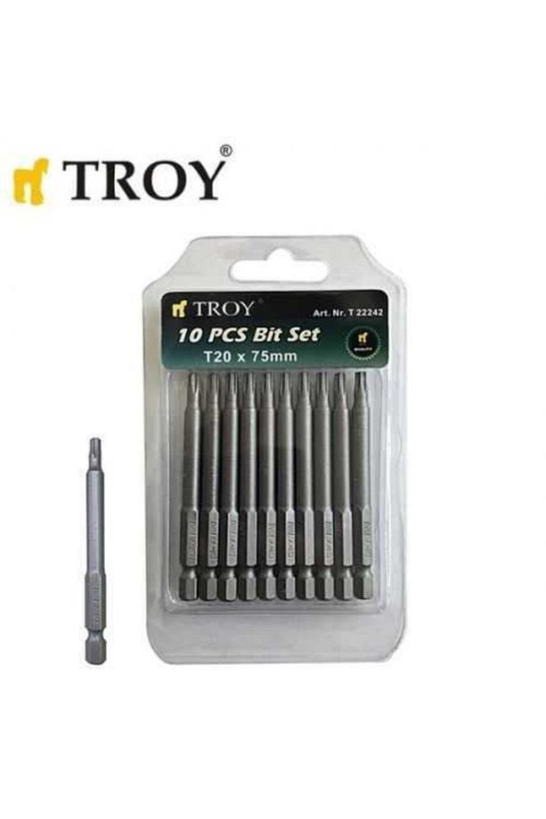 22242 Torx Bits Uç Seti (t20x75mm, 10 Adet) - 1