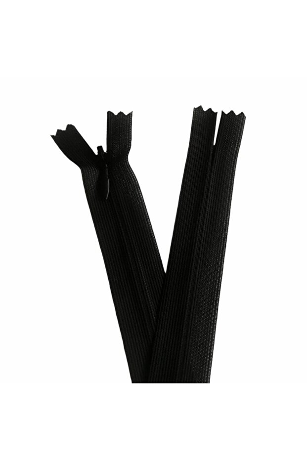 5 Pieces Black Hidden 20 cm Skirt Zipper