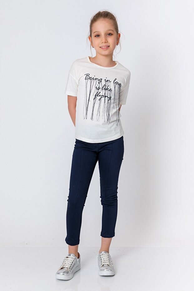 Devojčice, tamnoplave pantalone - 2