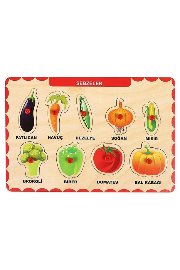 2 Adet Ahşap Tutmalı Puzzle Yapboz Puzzle Seti - 4