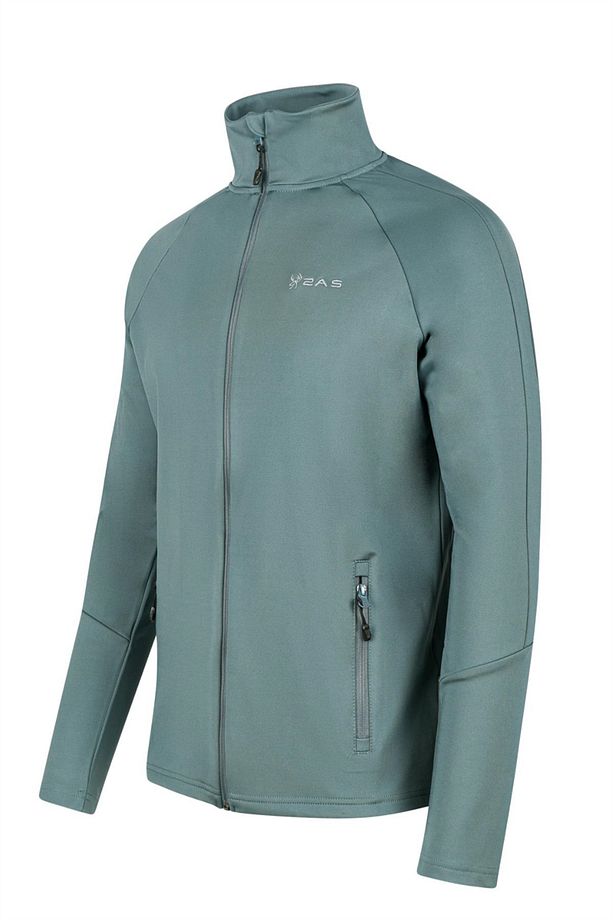 Menza Tam Fermuarli Erkek Sweatshirt Gri - 2