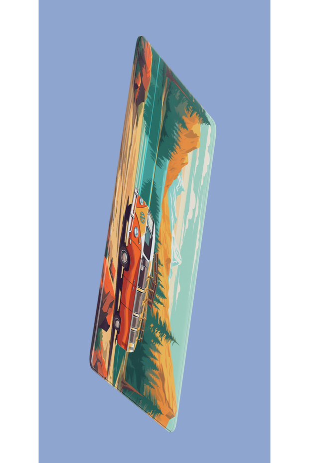 Macbook Air (M1) 13.3 inç A1932-A2179-2020/2021 Uyumlu Parlak Notebook Kılıfı Sert Kapak Vision - 5