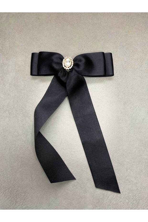 Oval Vintage Jewelled Grogen Ribbon Bow Automatic Buckle