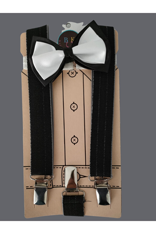 Unisex Suspender Bow Tie Set