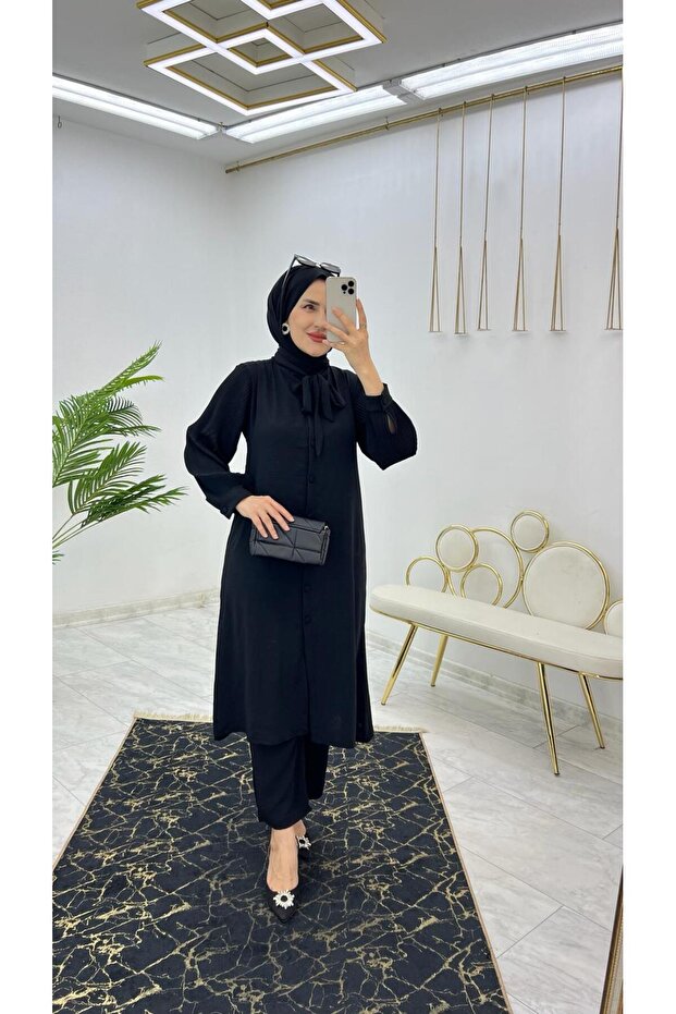 طقم بنطلون تونيك مكون من قطعتين - 2