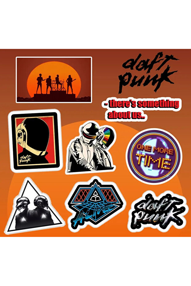 مجموعة ملصقات Daft Punk - ملصقات للكمبيوتر المحمول والكمبيوتر المحمول والهاتف