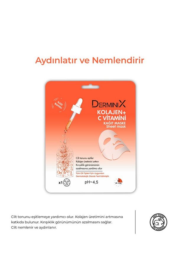 Kolajen C Vitamini Kağıt Maske - 2