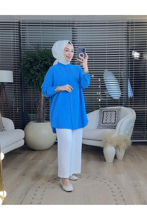 Oversize Ada Gömlek - 1