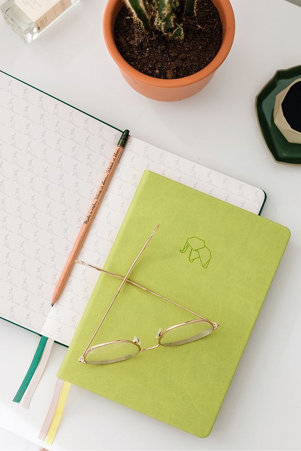 A5 Defter Noktalı Açık Yeşil - 4