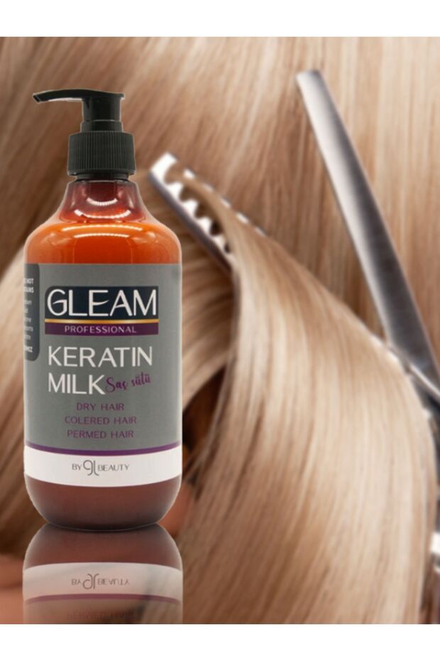 Gleam Professional Keratin Milk & Intensive Care Hair Care Milk 500 Ml