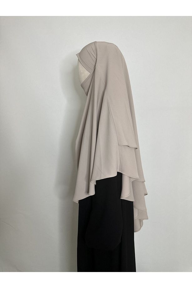 Sufle Hazır Esarp, Iki Kat, Medine Ipegi ( Hac Ve Umre Için Uygundur ) Khimar Hijap Taş - 3