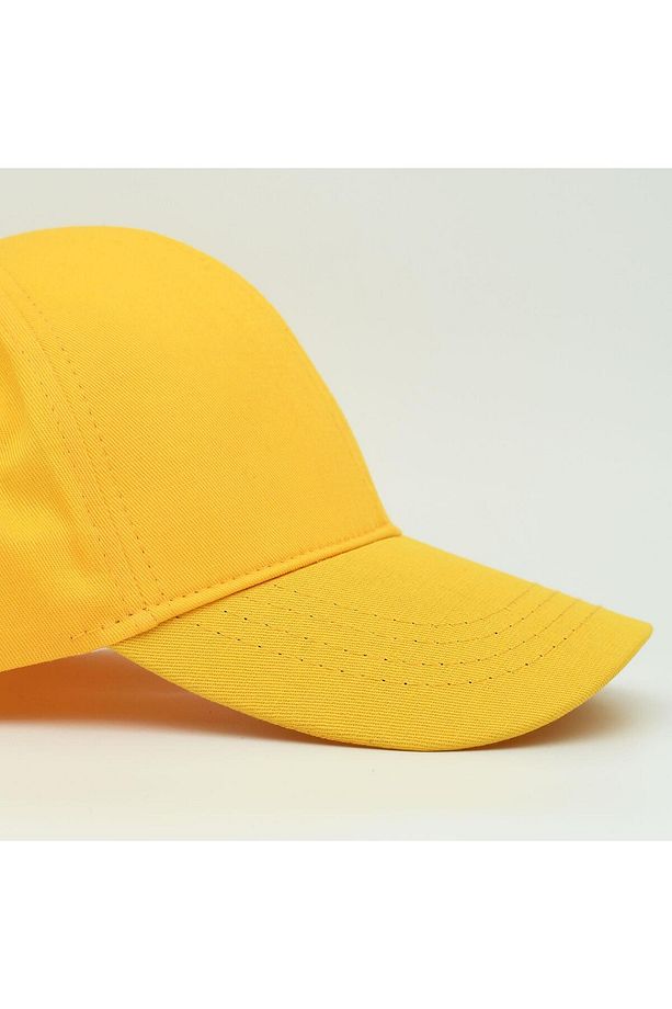Unisex Ayarlanabilir Sarı Spor Basic Şapka - 5