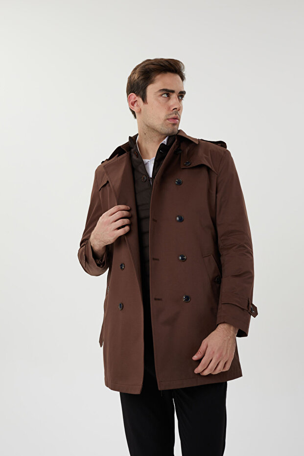 Slimfit Trençkot - 1